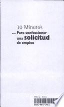30 Minutos ... para confeccionar una solicitud de empleo