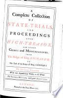A Complete Collection of State-trials, and Proceedings for High-treason, and Other Crimes and Misdemeanours: 1648-1679