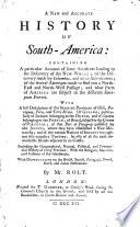A new and accurate history of South-America
