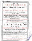 A new dictionary Spanish and english and english and Spanish