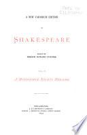A New Variorum Edition of Shakespeare: A midsommer night's dreame. 3d ed
