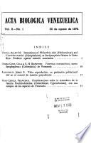 Acta biológica venezuelica