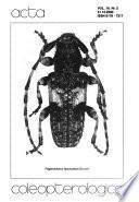 Acta coleopterologica