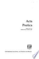 Acta poetica