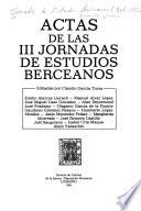 Actas de las III Jornadas de Estudios Berceanos