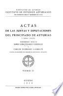Actas de las Juntas y Diputaciones del Principado de Asturias