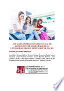 Actas del I Congreso Anual de Estudiantes de Doctorado de la Universidad Miguel Hernández de Elche (CAED)