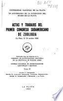 Actas y trabajos del Primer Congreso Sudamericano de Zoología: Sección V: Vertebrados. Sección IX: Evolución, especiación, taxinomía, nomenclatura. Sección X: Conservación y protección a la fauna