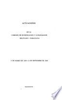 Actuaciones de la Comisión de investigación y conciliación boliviano-paraguaya