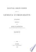 Algunas obras raras sobre la lengua cumanagota