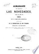 Almanaque del periódico Las Novedades para el año de 1863