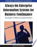 Libro Always-On Enterprise Information Systems for Business Continuance: Technologies for Reliable and Scalable Operations