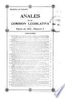 Anales de la Comisión legislativa