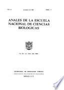 Anales de la Escuela Nacional de Ciencias Biológicas