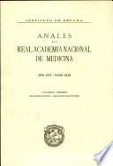 Anales de la Real Academia Nacional de Medicina - 1976 - Tomo XCIII - Cuaderno 1