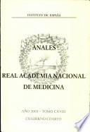 Anales de la Real Academia Nacional de Medicina - 2001 - Tomo CXVIII - Cuaderno 4