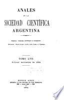 Libro Anales de la Sociedad Científica Argentina