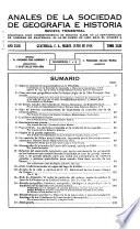 Anales de la Sociedad de Geografía e Historia