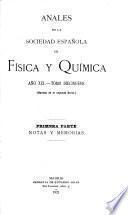 Anales de la Sociedad Española de Física y Química