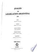 Anales de legislación argentina