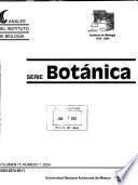 Anales del Instituto de Biología, Universidad Nacional Autónoma de México