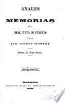 Anales y memorias de la Real Junta de Fomento y de la Real Sociedad Económica