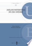 Análisis matemático de una variable