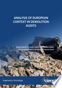 Analysis of European context in Demolition Audits