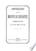 Aniversario de la muerte de Cervantes