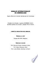 Annales internationales de criminologie