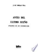 Antes del último sueño