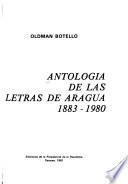 Antología de las letras de Aragua, 1883-1980