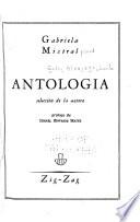 Antología, selección de la autora