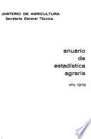 Anuario de estadística agraria