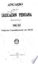 Anuario de la legislación peruana