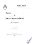 Anuario del Instituto Geografico Militar de la Republica Argentina (3a Division del Estado Mayor del Ejercito)