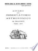 Anuario del Observatorio Astronómico de Madrid