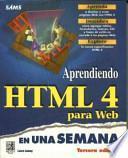 Aprendiendo HTML 4 para Web en una semana