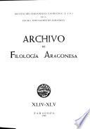 Archivo de filología aragonesa