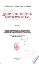 Archivo del coronel doctor Marcos Paz