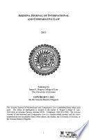 Arizona Journal of International and Comparative Law