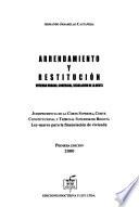 Arrendamiento y restitución