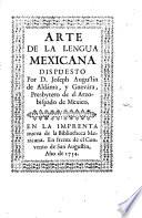 Arte de la lengua Mexicana