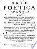 Arte poetica española