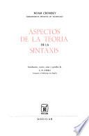 Aspectos de la teoria de la sintaxis