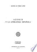 Azorín y la literatura española