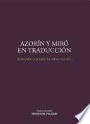 Azorín y Miró en traducción