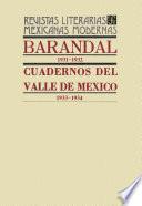 Libro Barandal, 1931-1932. Cuadernos del Valle de México, 1933-1934