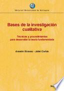 Bases de la investigación cualitativa