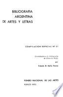 Bibliografía argentina de artes y letras